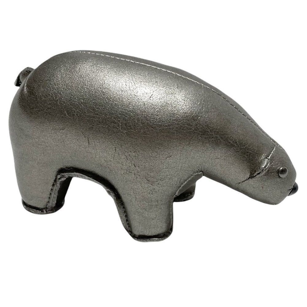 Zuny Metallic Silver Polar Bear Paperweight